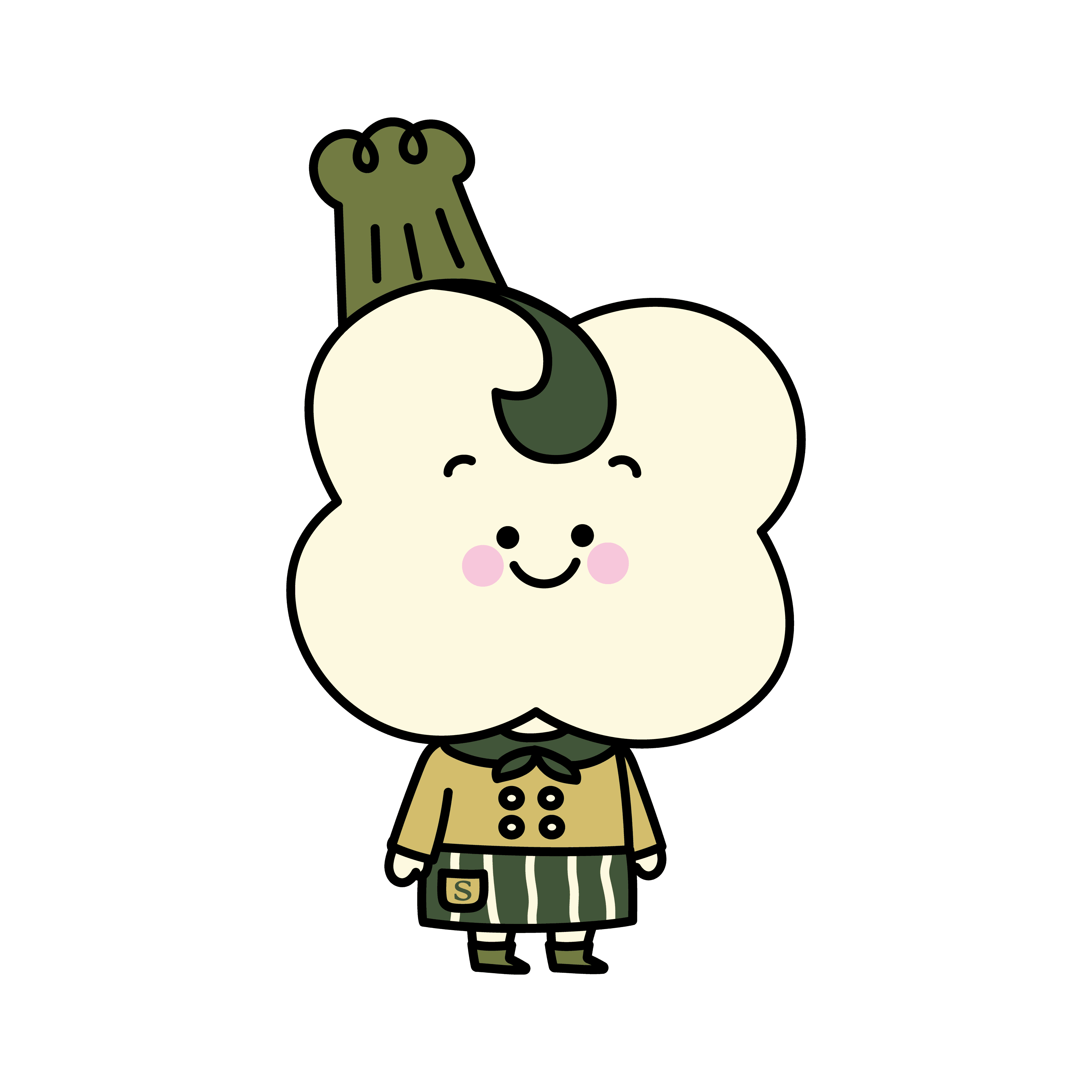 มาสคอตยืนยิ้ม