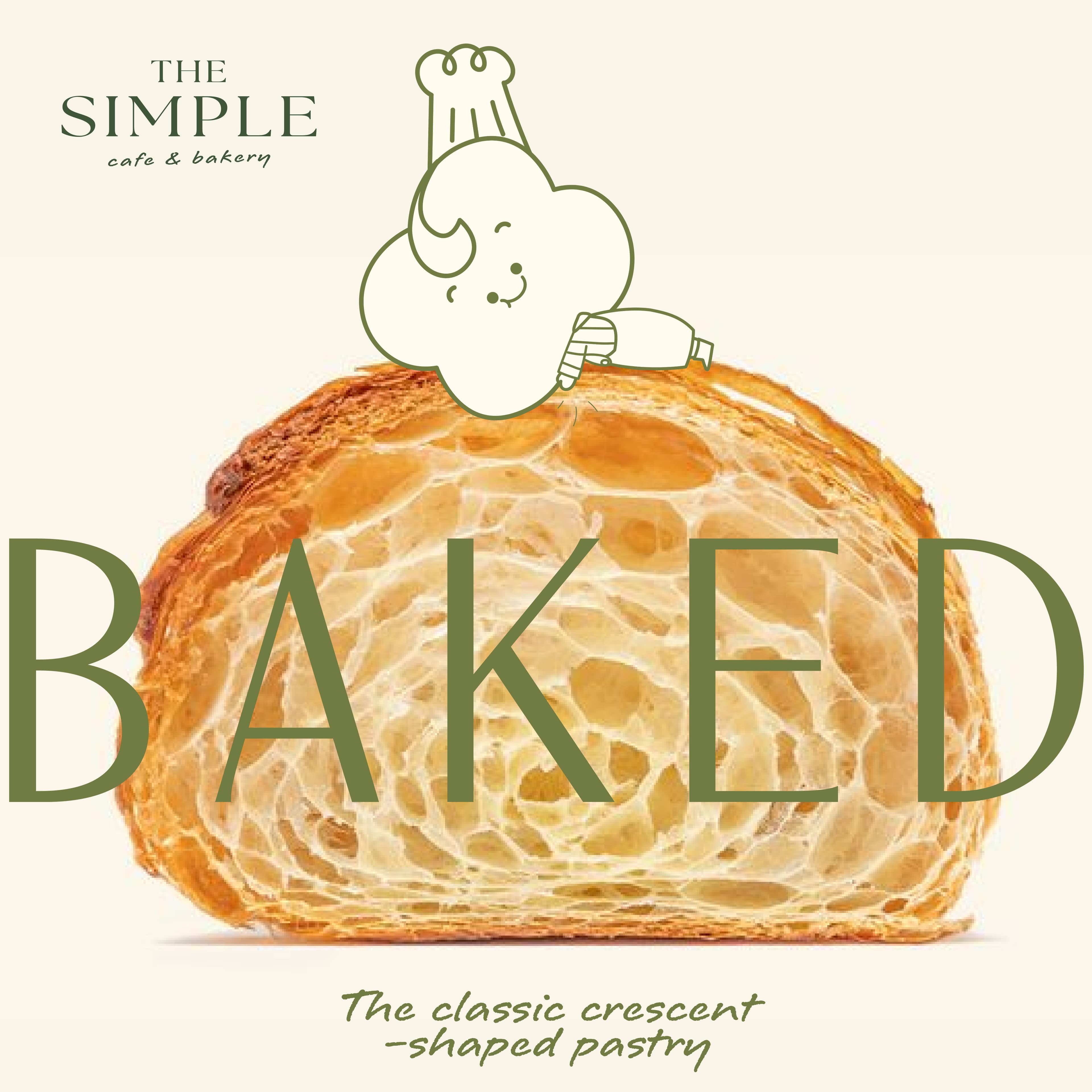 ครัวซองต์โฮมเมดอบสด