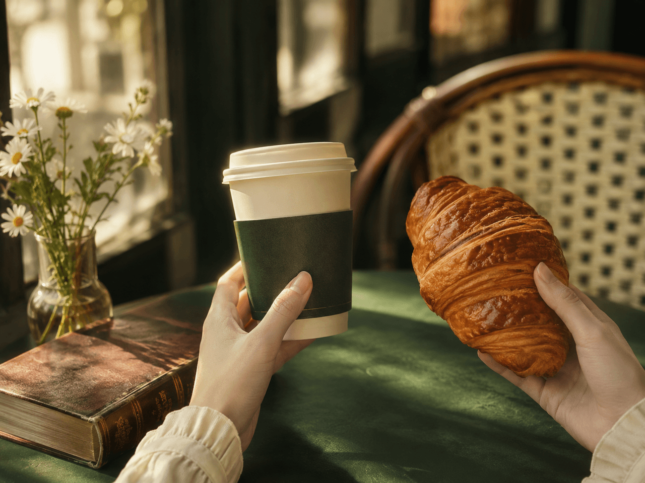 กาแฟคู่กับครัวซองต์
