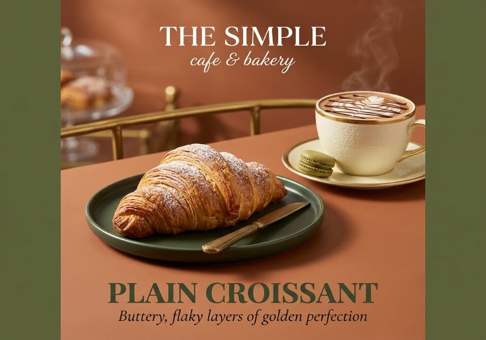 ครัวซองต์โฮมเมดอบสด The Simple Cafe